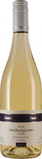 2014 Weißburgunder trocken - Weingut Sonnenhof