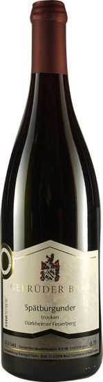 2019 Dürkheimer Feuerberg Spätburgunder trocken - Weingut Gebrüder Bart