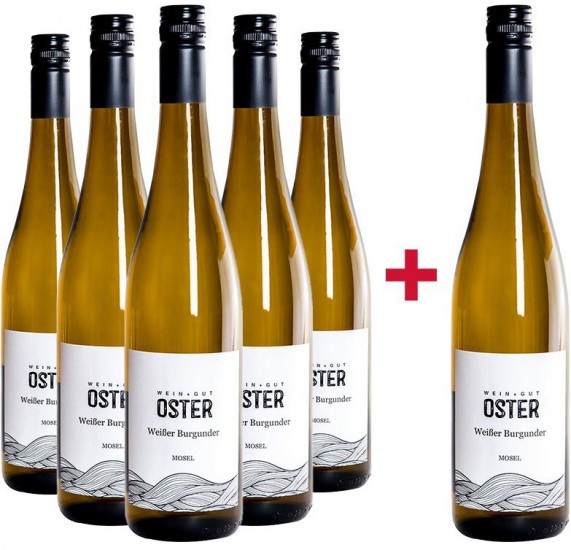 5+1 Paket Weißer Burgunder trocken - Weingut Oster