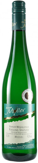 2019 Burger Wendelstück Riesling Spätlese - Weingut Christoph Müller