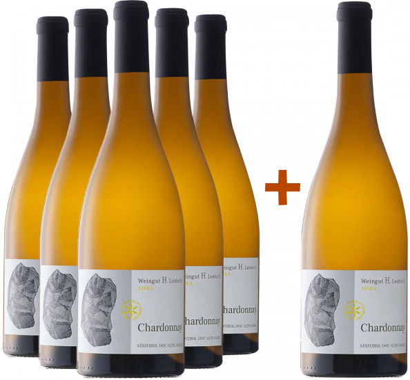 5+1 Paket Südtiroler Chardonnay Alto Adige DOC - Weingut H. Lentsch
