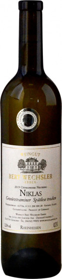 2019 „NIKLAS“ Gewürztraminer Spätlese trocken - Weingut Bert Wechsler Erben