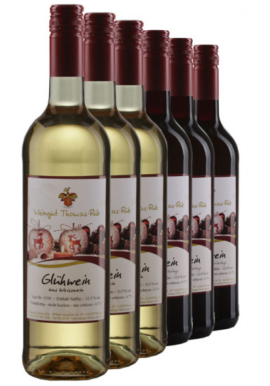 2019 Das Winzerglühwein Paket rot & weiß - Weingut Thomas-Rüb