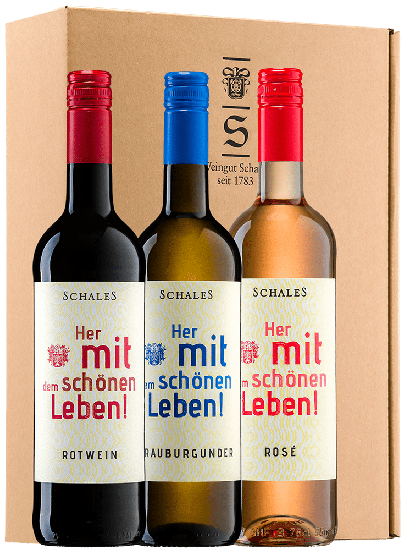 Her mit schönen Leben! Präsent-Box - Weingut Schales