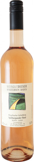 2019 Ringelbacher Schlossberg Spätburgunder Rosé Spätlese trocken - Weingut Decker