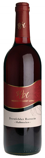 2014 Dornfelder QbA halbtrocken - Weingut Sankt Anna