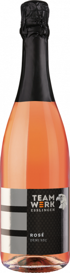 Rosé Sekt demi sec halbtrocken - Teamwerk Esslingen