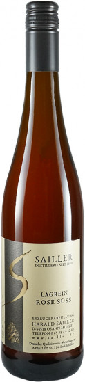2023 LAGREIN ROSÉ süß - Weingut-Destillerie Harald Sailler
