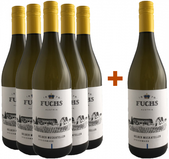 5+1 2025 Steiermark Gelber Muskateller Paket - Weingut Fuchs