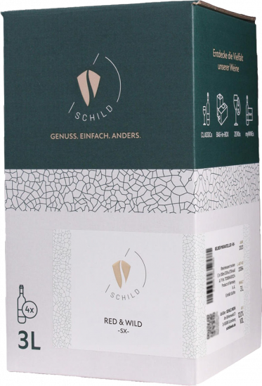 2023 RED & WILD -SX- (Bag-in-Box) trocken 3,0 L - SCHILD.WEIN