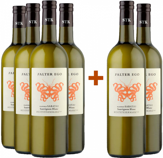 4+2 Paket Falter Ego Sauvignon Blanc trocken - Weingut Hannes Sabathi