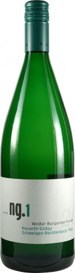 2025 ng.1 Weisser Burgunder trocken Bio 1,0 L - Weingut Nauerth-Gnägy