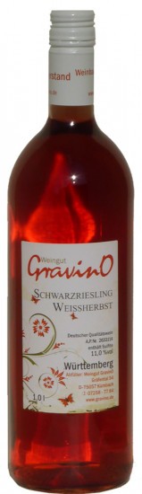 2013 Schwarzriesling Weißherbst QbA (1000 ml) - Weingut GravinO