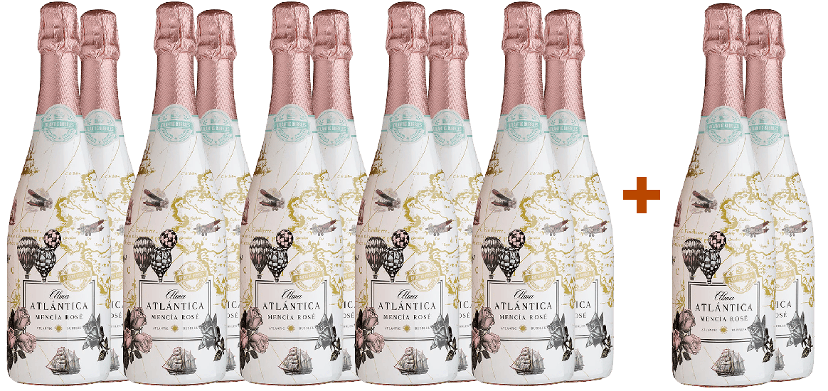 10+2 Paket Alma Atlántica Espumoso Mencía Rosé - Alma Atlántica