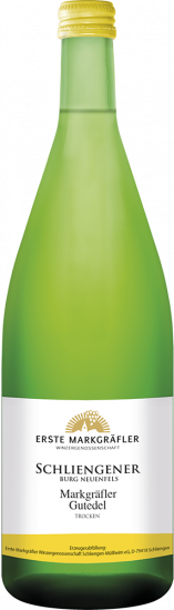 2024 EM Schliengener Burg Neuenfels Gutedel trocken 1,0 L - Markgräfler Winzer  
