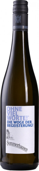 2023 Ohne viel Worte! Die Woge der Begeisterung Weißweincuvée fruchtig halbtrocken - Weingut Schloss Sommerhausen
