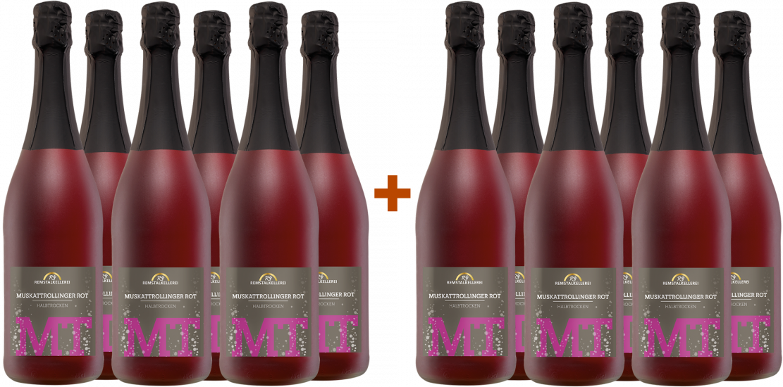 6+6 2022 Muskattrollinger Rot Sekt b.A. halbtrocken - Remstalkellerei