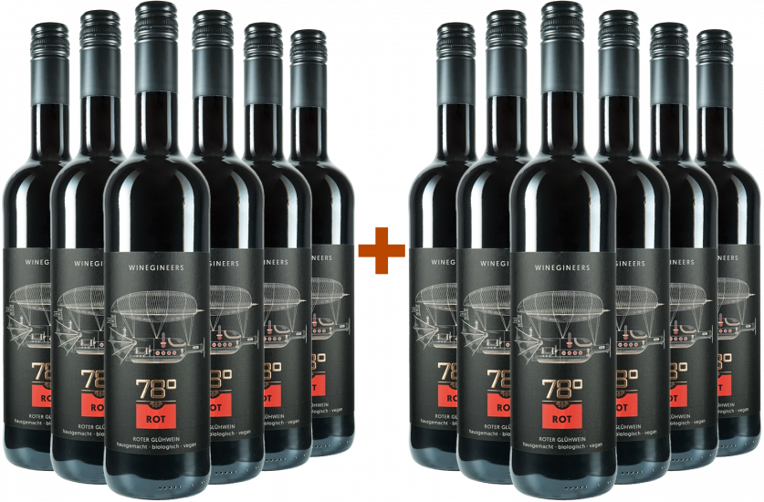 6+6 Paket - Roter Glühwein Bio Bio - WINEGINEERS