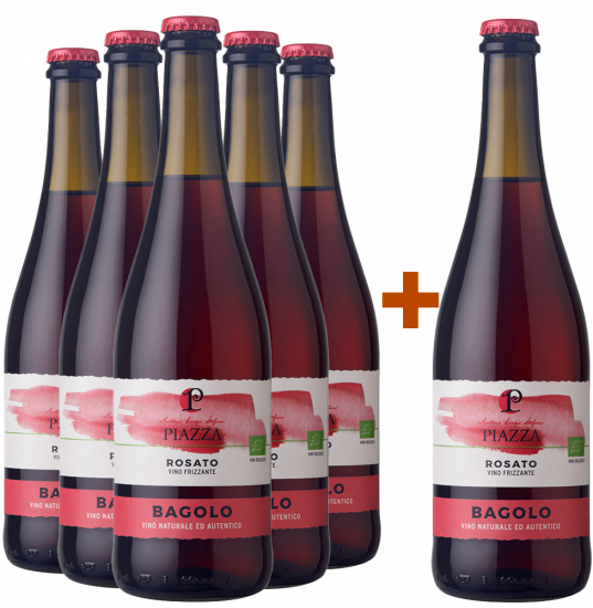 5+1 Rosato frizzante Veneto IGP col fondo Bio - Azienda Agricola Piazza