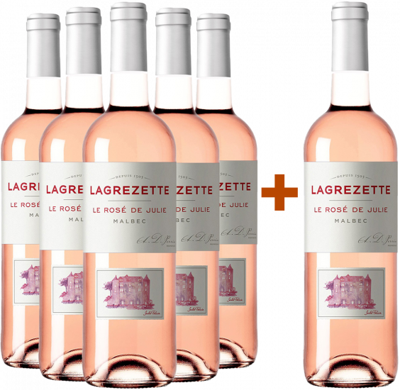 5+1 Paket 2022 Le Rosé de Julie - Château de Lagrézette