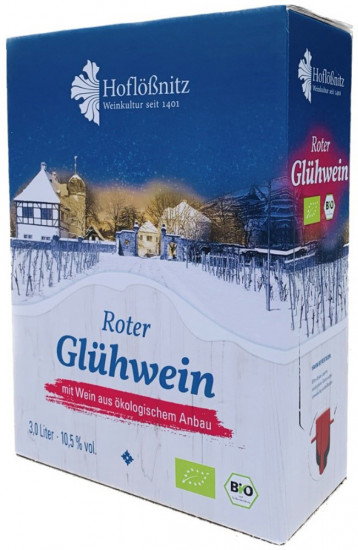 2021 Glühwein rot Bag in Box Bio 3,0 L - Weinhaus Hoflößnitz