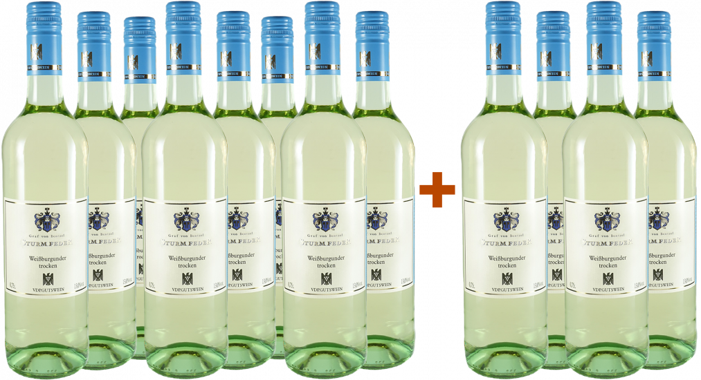 8+4 2022 Sturmfeder Weißburgunder trocken - Weingut Graf von Bentzel-Sturmfeder