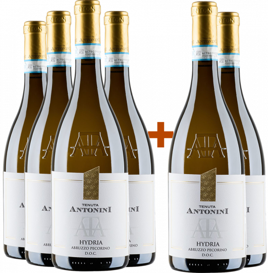 4+2 Paket Hydria Pecorino d'Abruzzo DOC - Tenuta Antonini Alessio