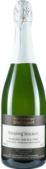 2021 Rieslingsekt trocken - Wein- und Sektgut Wambsganß