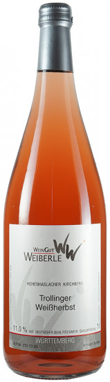 2025 Trollinger Weißherbst 1,0 L - WeinGut Weiberle