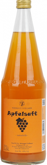 Apfelsaft Naturtrüb 1,0 L - Weingut Roland Vollmer