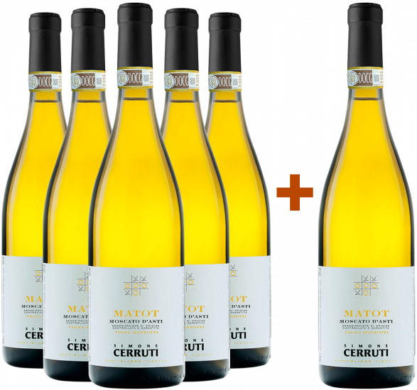 5+1 Paket Matot Vigna Manzotti Moscato d'Asti DOCG - Simone Cerruti