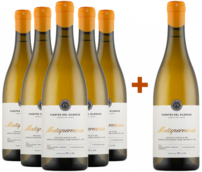 Pack Descuento 5+1 Fuentes del Silencio Mataperezosa Blanco Castilla y León VT - Fuentes del Silencio