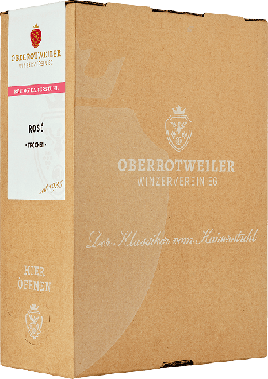2025 Rosé, Bag-in-Box, 3 L, Region Kaiserstuhl, Baden trocken 3,0 L - Oberrotweiler Winzerverein