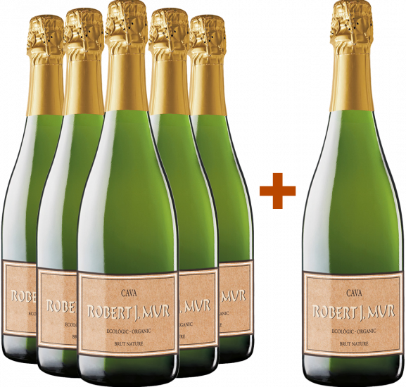 Aktionspaket 5+1 Robert J. Mur Cava DO Bio - Montesquius
