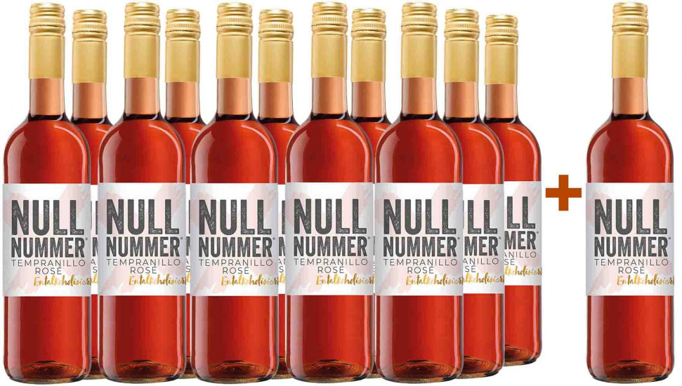 11+1 NULLNUMMER Tempranillo Rosé Paket ** entalkoholisierter Wein **  - Weinkellerei Einig-Zenzen