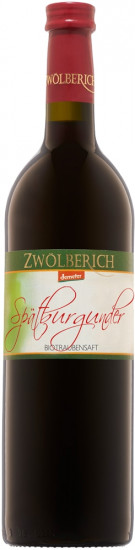 2021 Spätburgunder Traubensaft rot Bio 0,735 L - Weingut Im Zwölberich