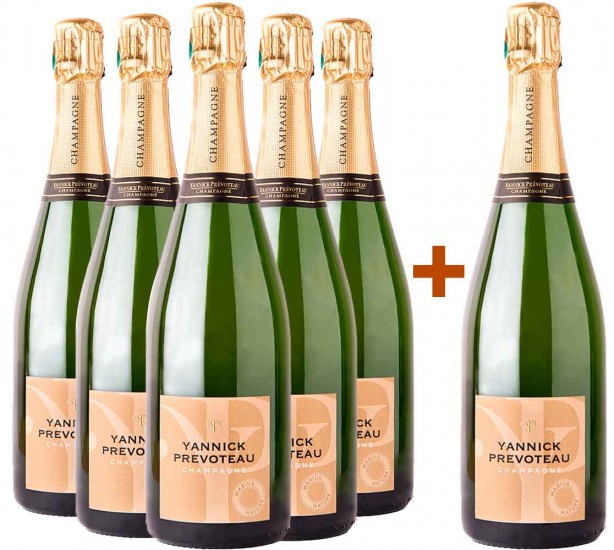 5+1 Paket Cuvée Marius - Champagne Yannick Prevoteau