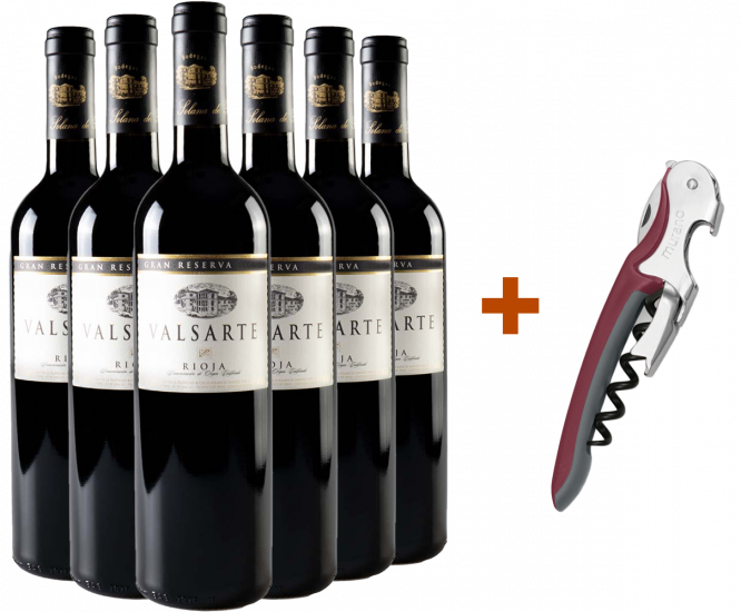 Pack descuento Valsarte Gran Reserva Rioja DOCa (+ regalo sacacorchos) - Bodega Solana de Ramirez Ruiz