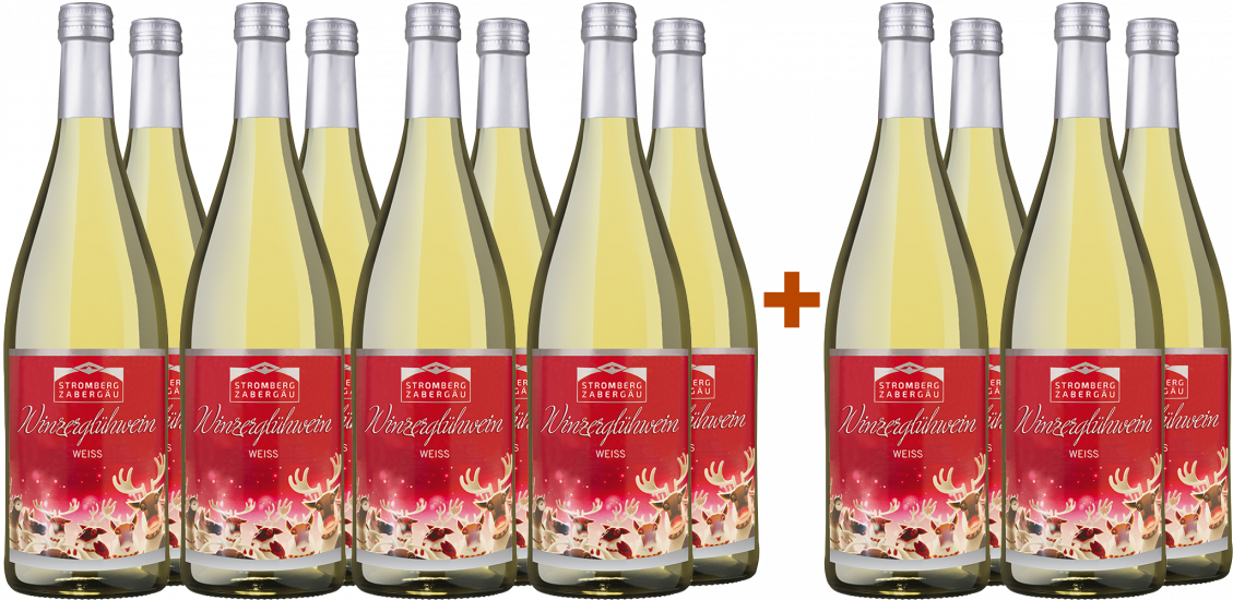 8+4 Paket - Glühwein Weiß 1,0 L - Weingärtner Stromberg-Zabergäu
