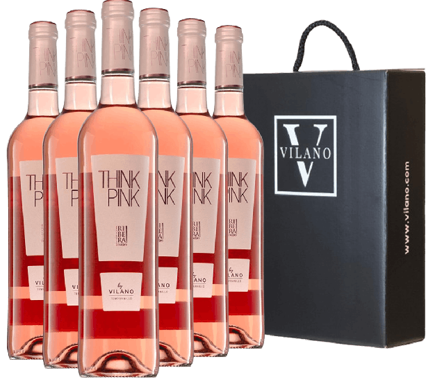 Think Pink Rosado Ribera del Duero DO-Paket + Geschenkkarton - Bodegas Vilano