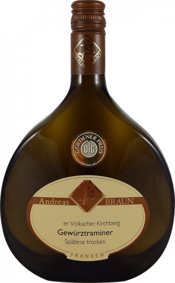 2018 Volkacher Kirchberg Gewürztraminer Spätlese trocken - Weingut Andreas Braun