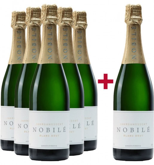 Markgräfler Winzer 5+1 Paket Nobilé Blanc brut | Champagner & Sekt