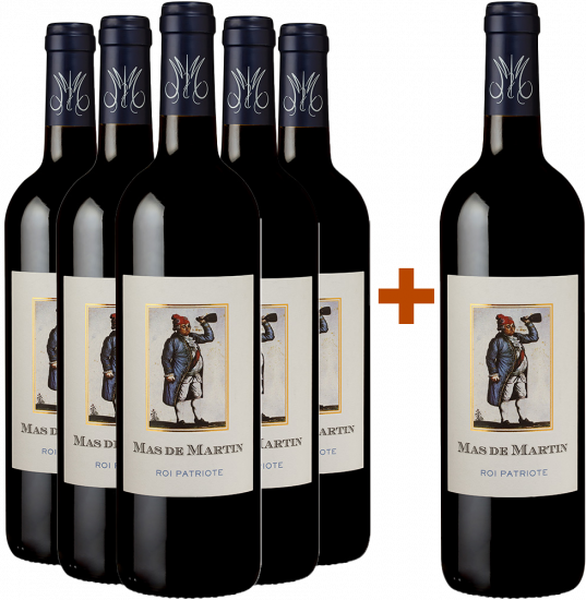 5+1 Paket Cuvée Roi patriote Saint Guilhem IGP - Domaine du Mas de Martin
