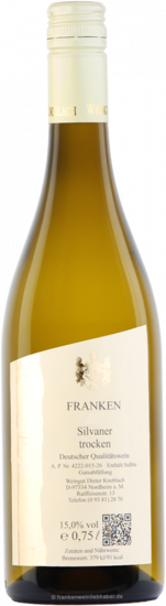 2025 Silvaner trocken - Weingut Knoblach