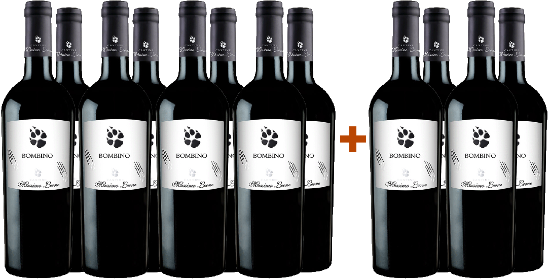 8+4 Paket Bombino Bianco Puglia IGP - Cantine Massimo Leone