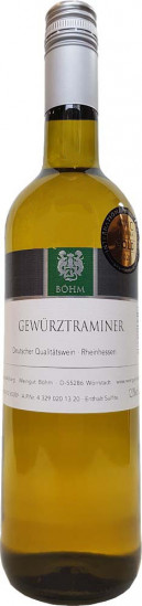 2019 Gewürztraminer lieblich - Weingut Böhm