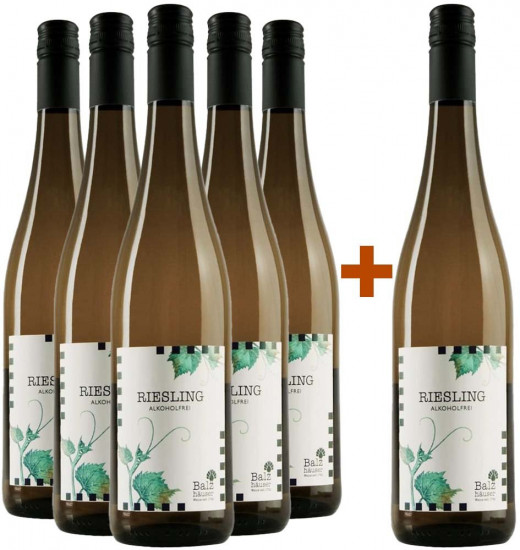 5+1 Paket Riesling alkoholfrei - Weingut Balzhäuser