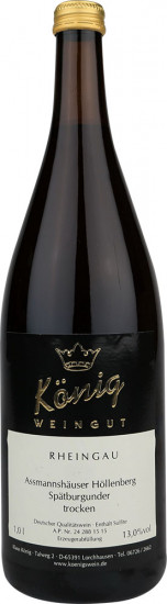 2019 Assmannshäuser Höllenberg Spätburgunder trocken 1,0 L - Weingut Klaus u. Ursula König GbR