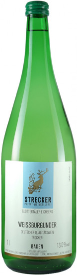 2023 Weißburgunder Weißer Hirsch Liter trocken 1,0 L - Weinkellerei Hirschen Glottertal