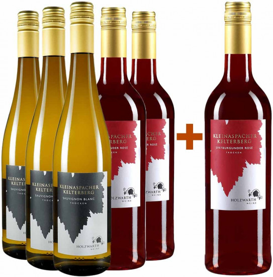5+1 Spätburgunder Rosé & Sauvignon Blanc Paket - Holzwarth-Weine